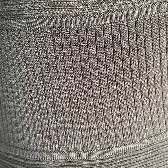 Guess Jeans Black Knitted Open Back Ribbed Dress NWT - Picture 14 of 15